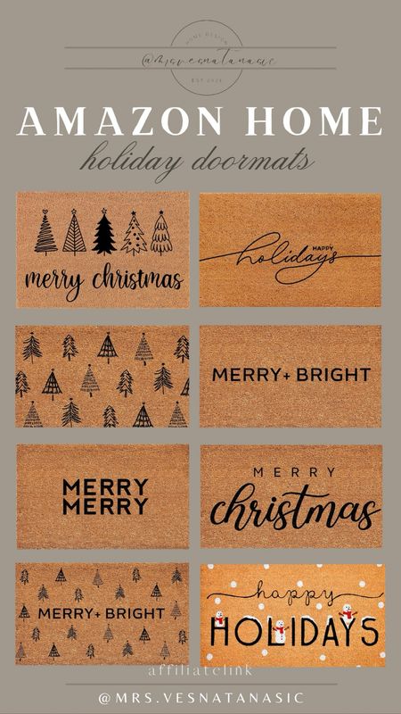 Amazon Holiday doormats! 

Holiday, Amazon, doormat, Merry Christmas, Happy Holidays, 

#LTKhome #LTKHoliday #LTKSeasonal