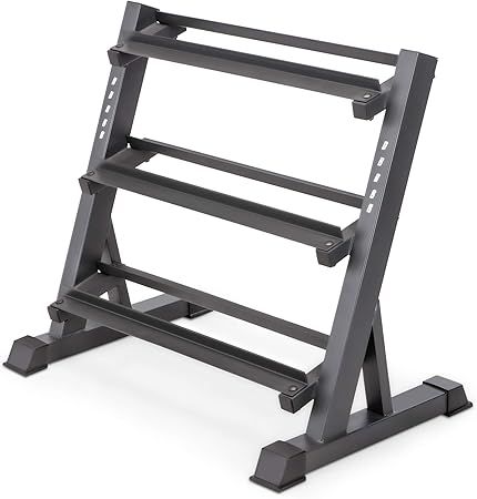 Marcy 3 Tier Metal Steel Home Workout Gym Dumbbell Weight Rack Storage Stand | Amazon (US)