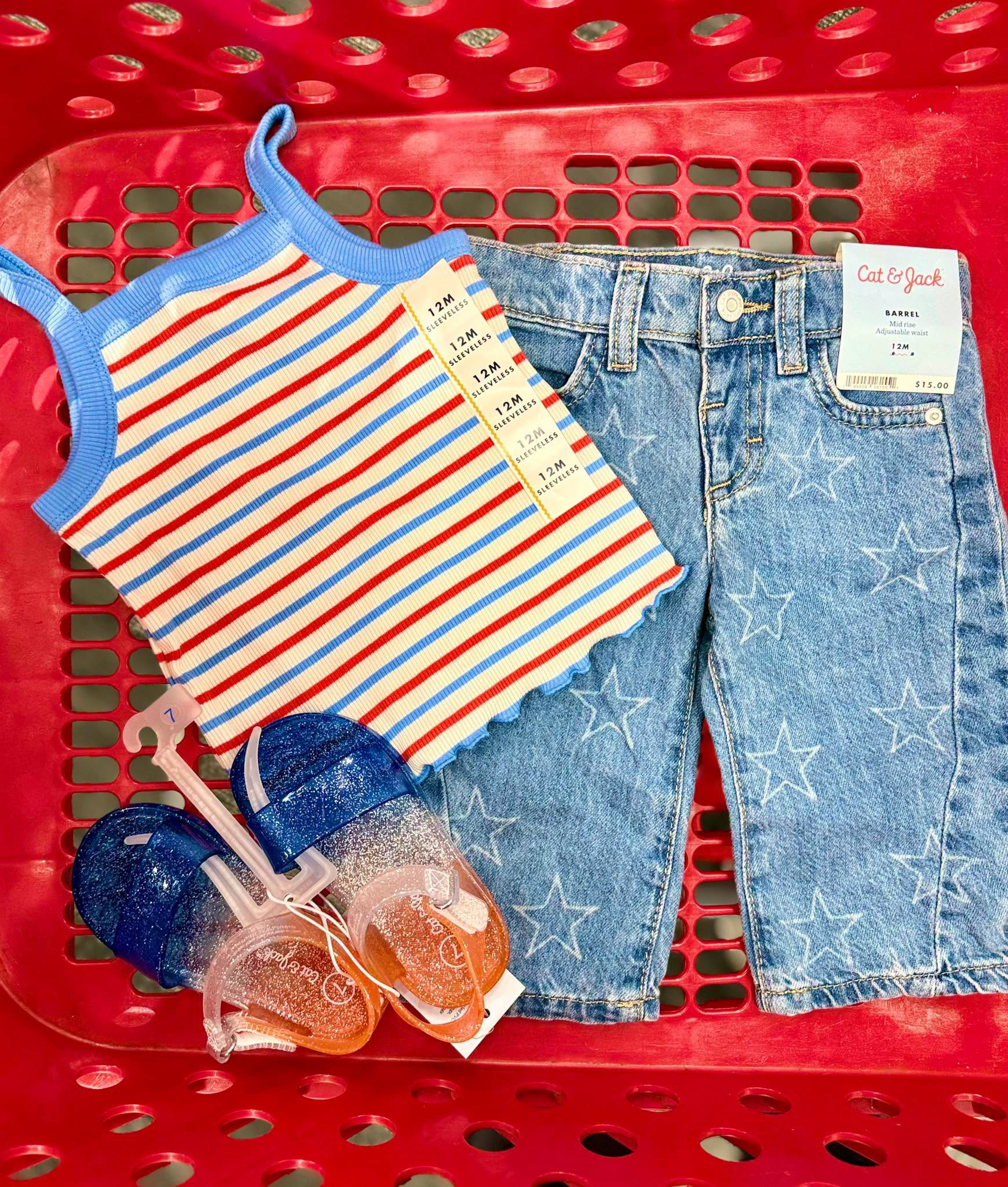 The sweetest little girls 4th of July outfit with star barrel jeans omg🇺🇸💙

-
#4thofjuly #fourthofjuly #toddlergirls #toddlergirlfashion #toddlergirlstyle #target #girlmom #targetsale #girlsoutfit #girlsfashion 

 #LTKmomlife #LTKBaby #LTKKids