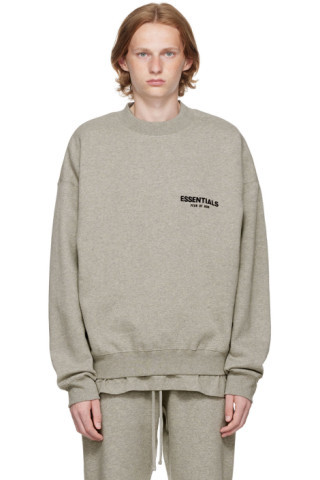 Gray Crewneck Sweatshirt | SSENSE