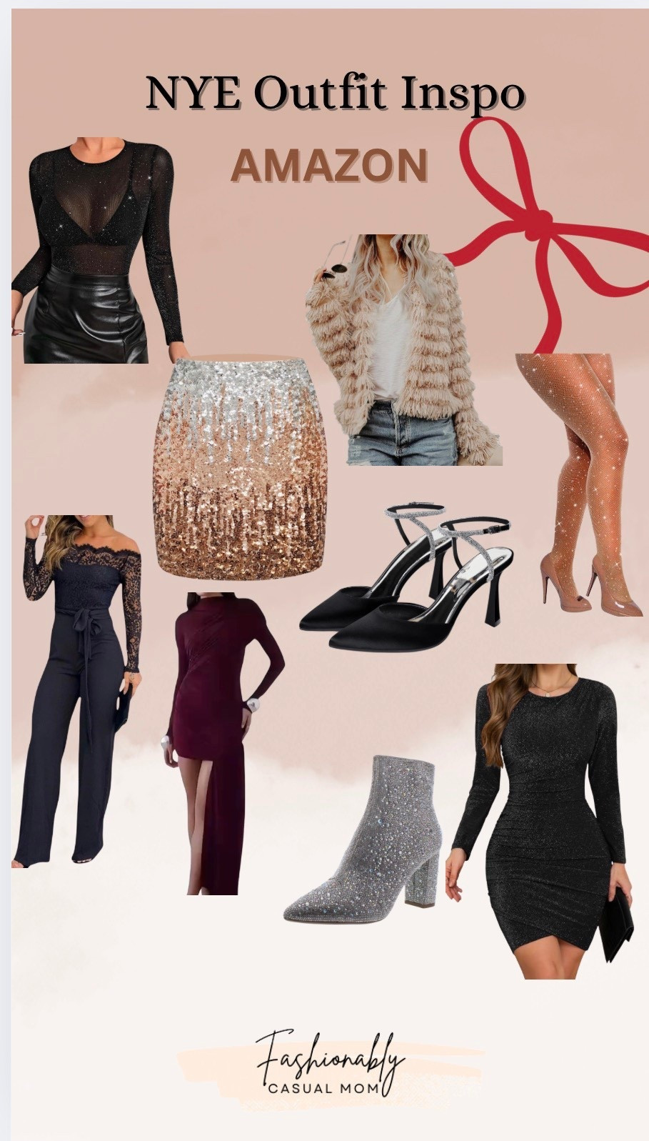 Amazon- New Year’s Eve outfit Inspo
Sparkly dresses, skirts, shoes & boots
Jumpsuit


#LTKHoliday #LTKootd #LTKFindsUnder50