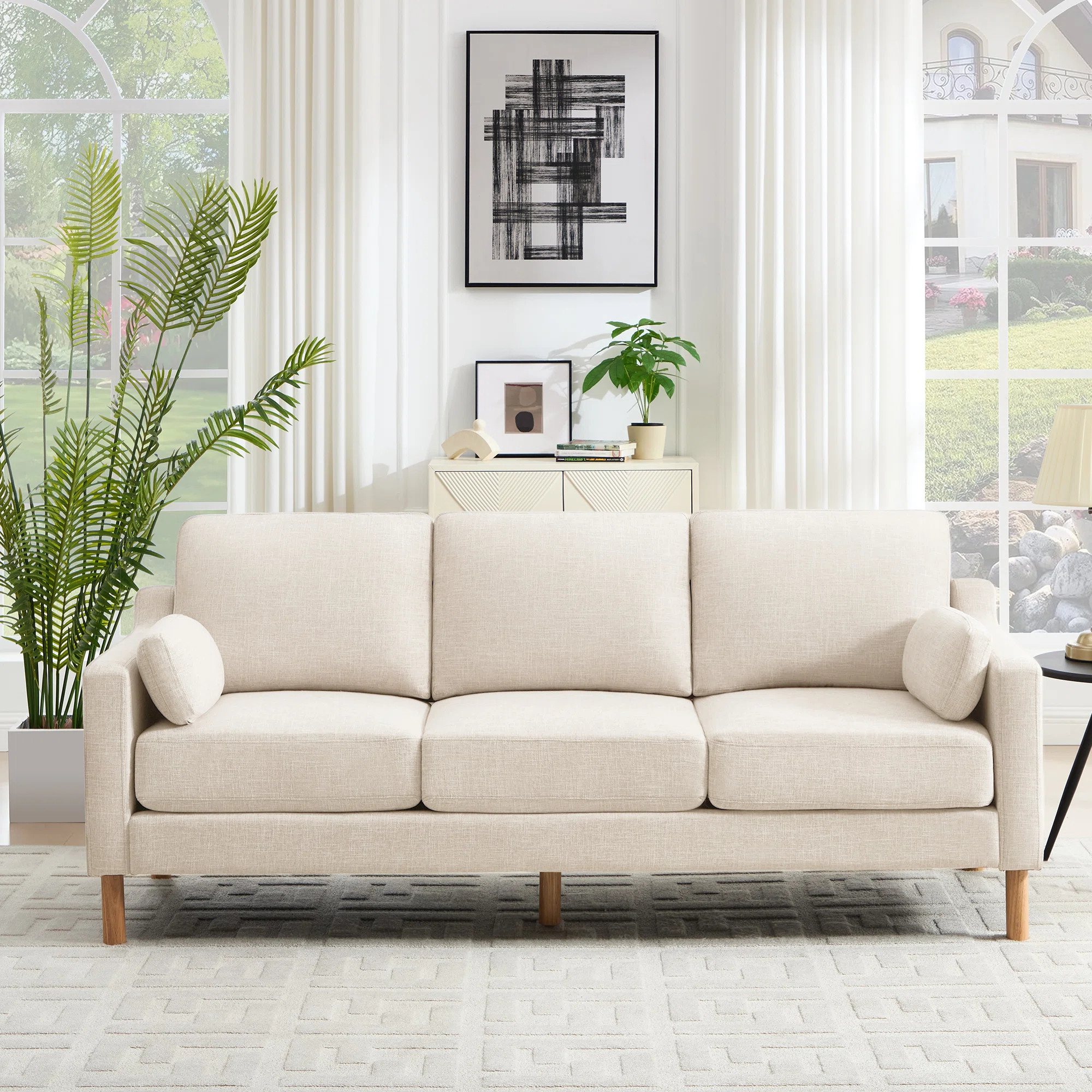 84'' Square Arm Upholstered Standard Sofa | Wayfair North America