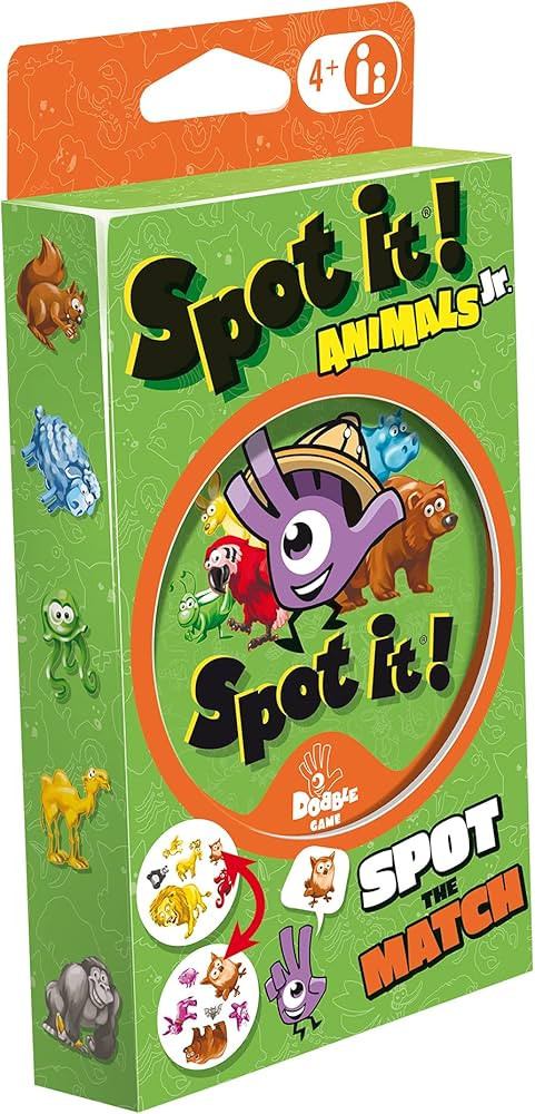 Spot It! Animals Junior Card Game (Eco-Blister)| Matching Game | Fun Kids Game for Family Game Ni... | Amazon (US)