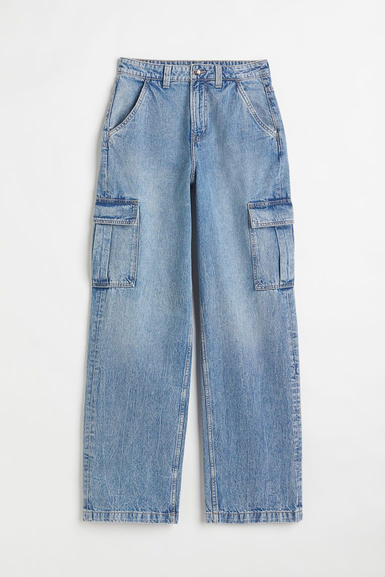 H & M - 90s Baggy High Waist Jeans - Blue | H&M (US + CA)