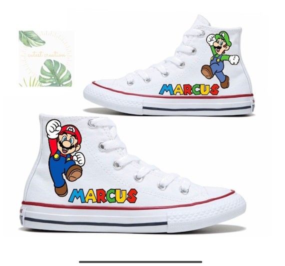 Super Mario Inspired Converse Mario Personalized Shoes Mario | Etsy | Etsy (US)