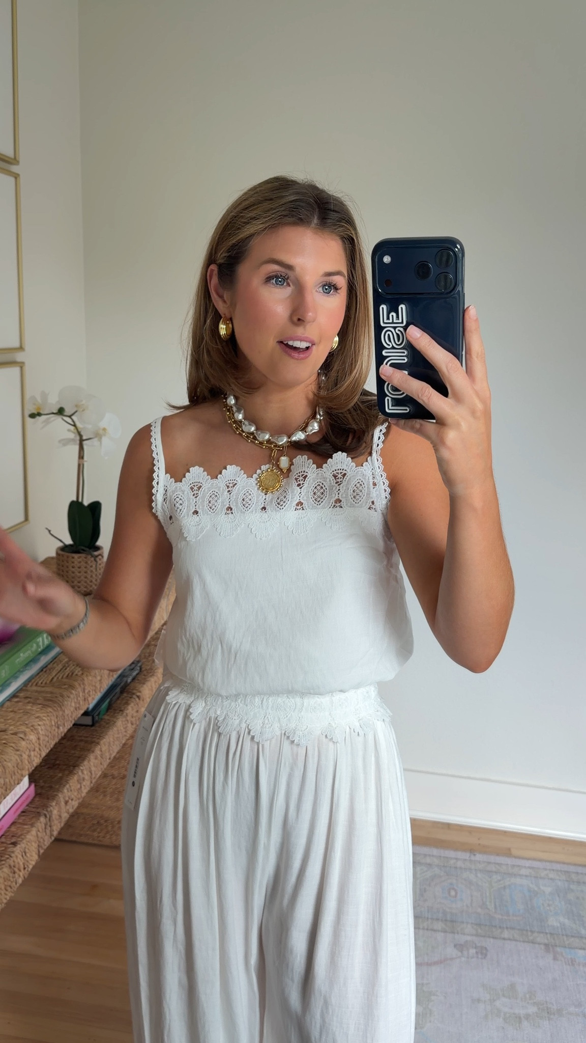 White set for summer! Wearing a S in both!