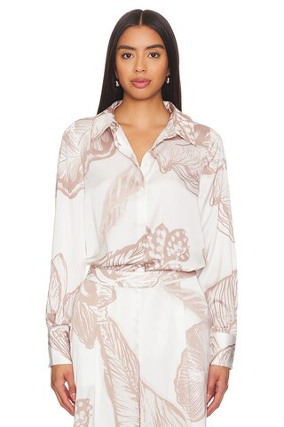 ROCOCO SAND Shirt in Light Brown & White from Revolve.com | Revolve Clothing (Global)