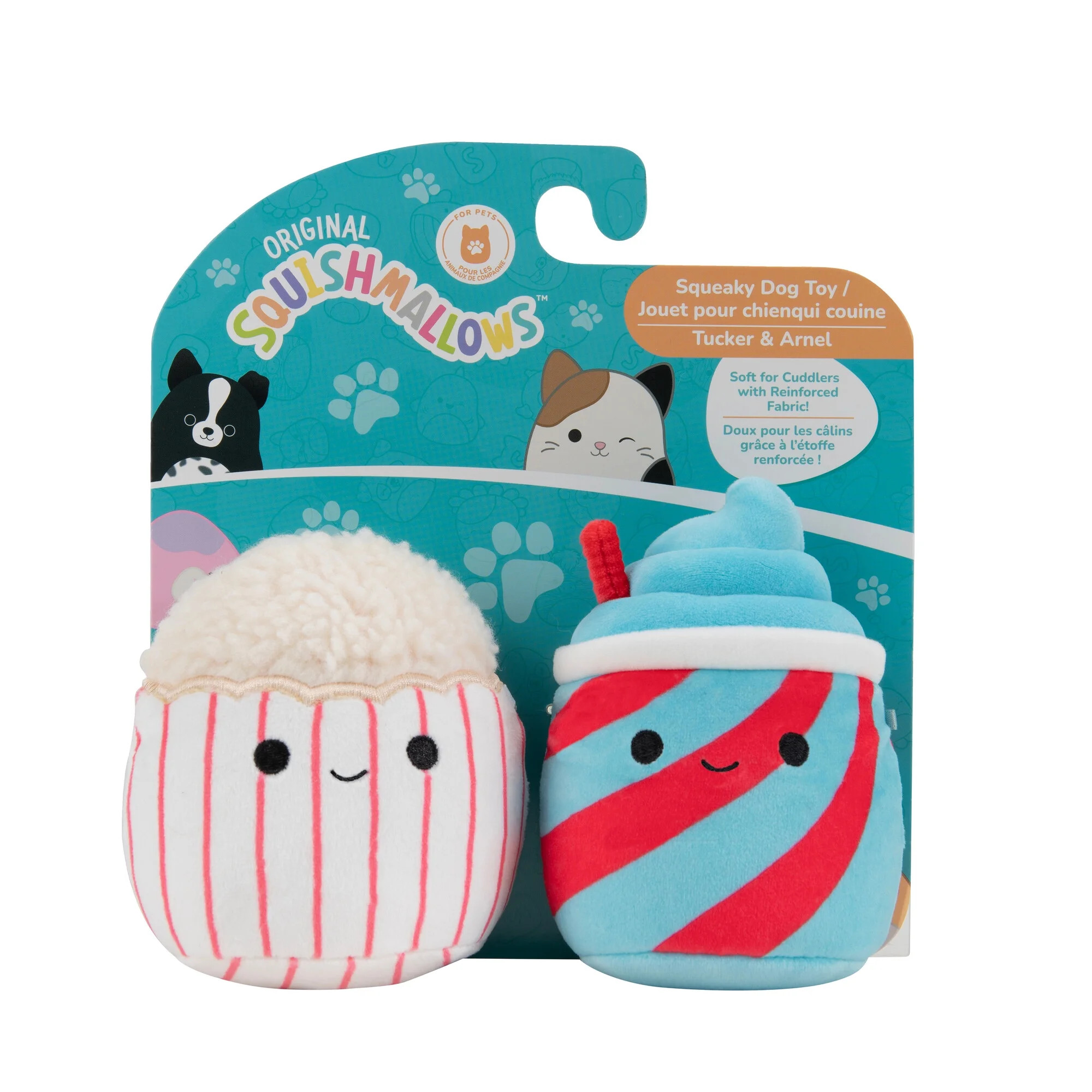 Squishmallows Original 3.5 inch 2-Pack Slushy and Popcorn Bucket Dog Toys - Small Ultra Soft Plus... | Walmart (US)