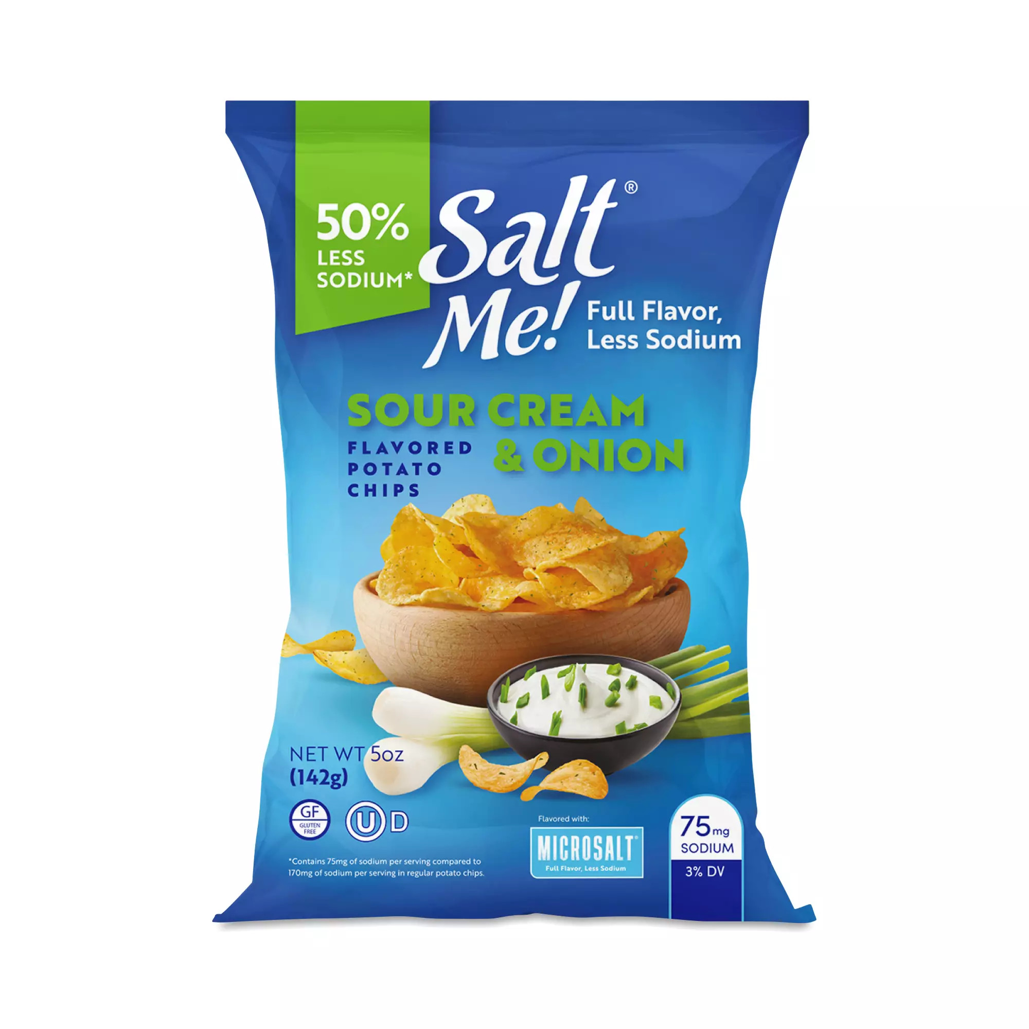 Less Sodium Potato Chips, Sour Cream & Onion | Thrive Market