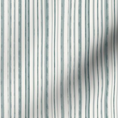 Neutral watercolor stripes green dreamy summer collection | Spoonflower