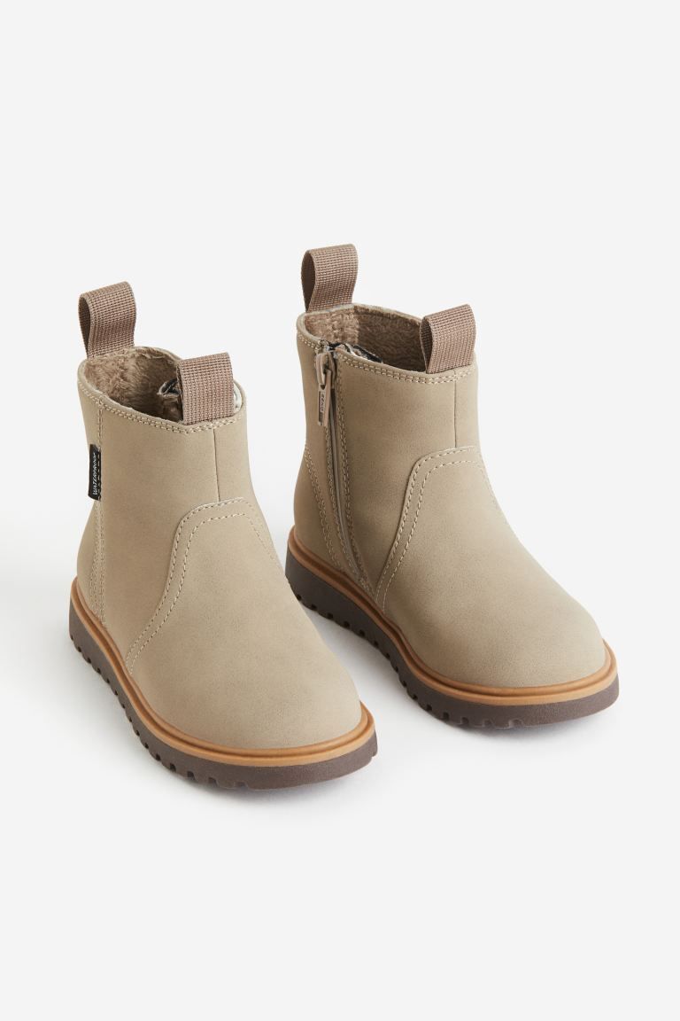 Waterproof Chelsea Boots - Taupe - Kids | H&M US | H&M (US)