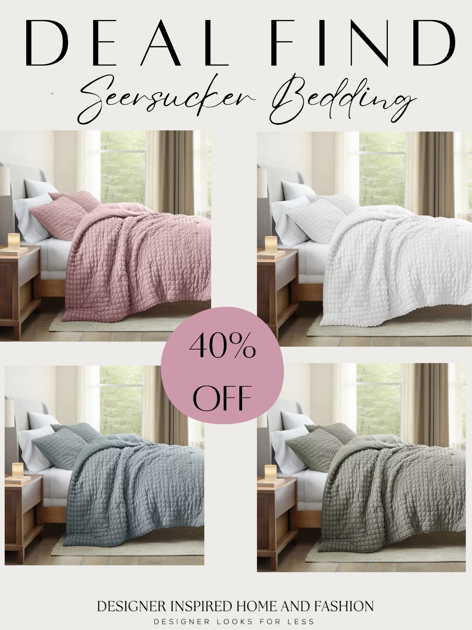 Seersucker bedding sets 40% off!

#LTKSaleAlert #LTKmomlife #LTKHome
