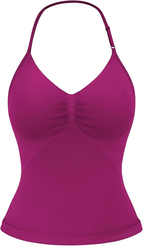 YEOREO SoftHue Impact Longline Strappy Top Women's Halter Workout Tank Tops Backless Gym Longline... | Amazon (US)