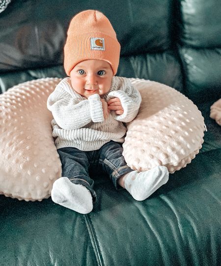 Baby girl outfit 
Baby girl 
Baby girl clothes
Clothes for baby girl
Outfit for baby girl 
Carhartt beanie 
Beanie for baby girl 
Winter outfit for baby 
How to dress a baby for cold weather 
Baby sweater 
Sweater for baby 
Knit sweater for baby 

#LTKbaby