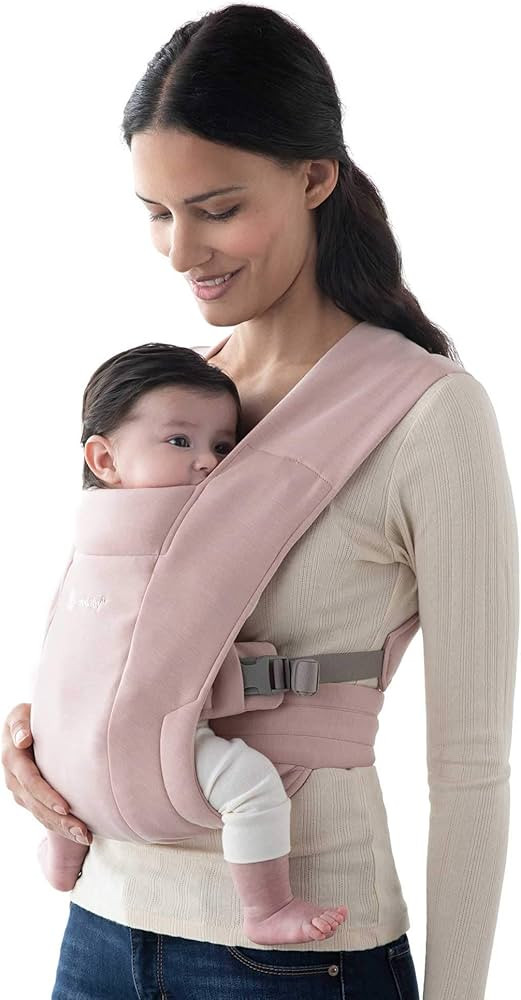 Ergobaby Embrace Cozy Newborn Essentials Baby Carrier Wrap (7-25 Pounds), Ponte Knit, Blush Pink | Amazon (US)