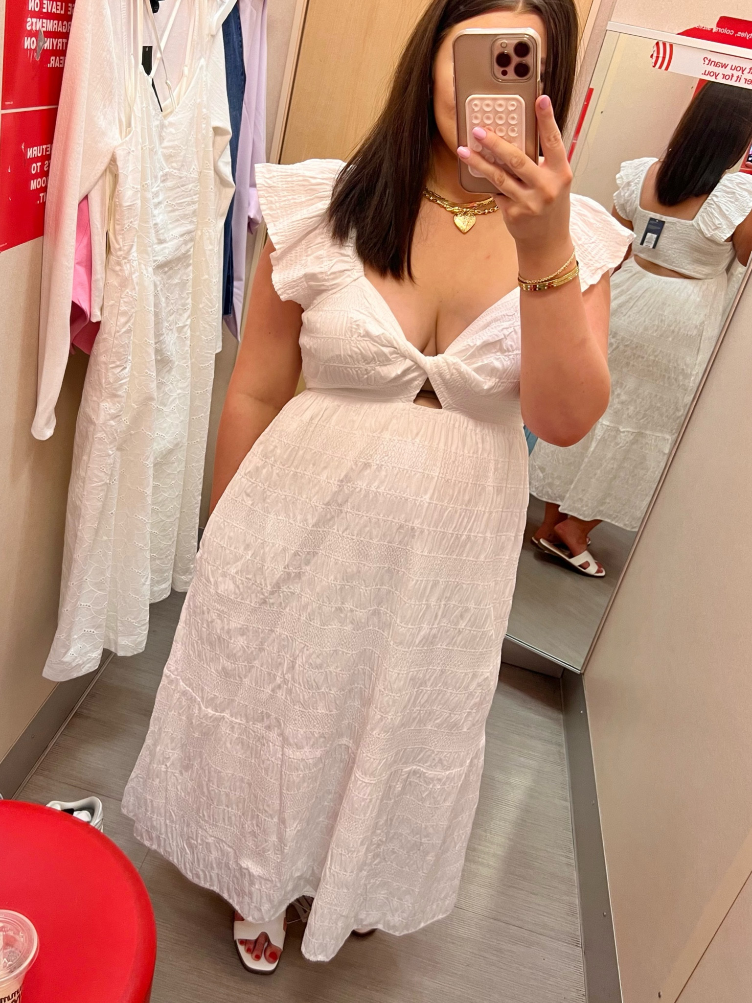 White Spring dress at Target / wearing normal size L

#LTKstyletip #LTKmidsize #LTKfindsunder50