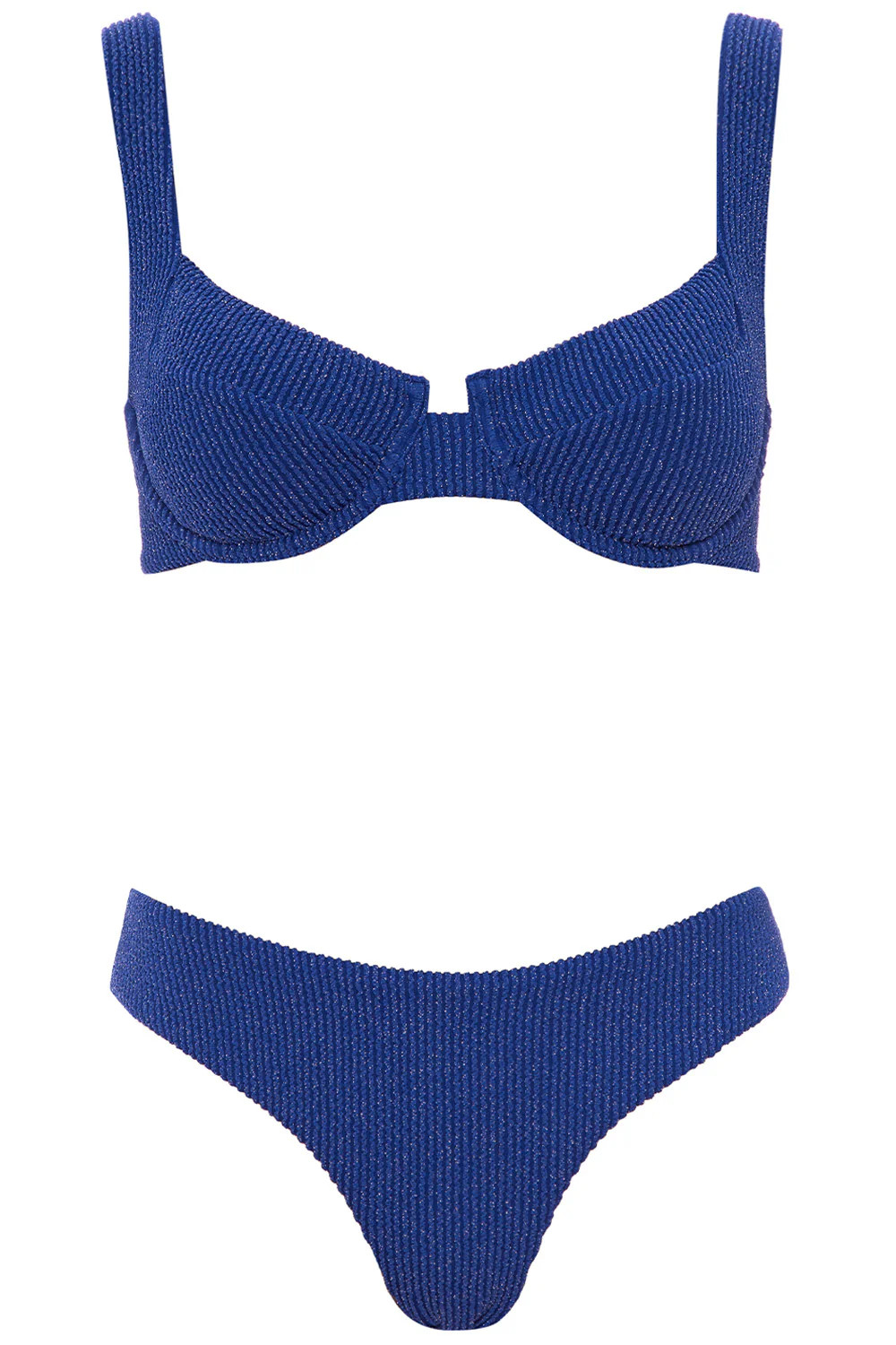 Laguna Bikini Navy Lurex Set | VETCHY LLC