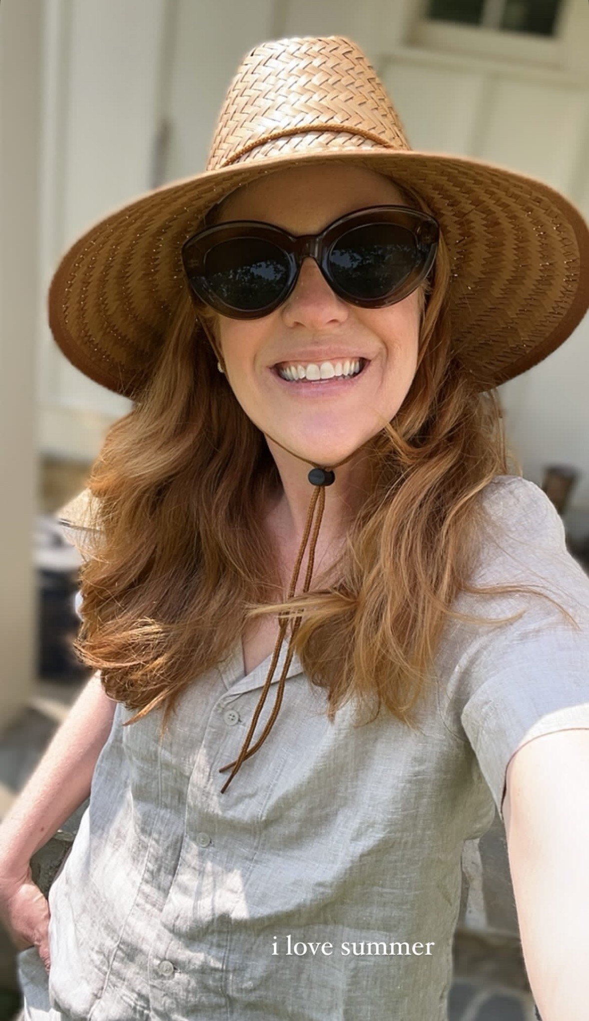 Loved being in the garden today.  Shielding my face from the sun! Sunglasses under $15! Cutest linen set for the best price! M in shirt and shorts. 

#LTKSummerEdit #LTKOver40 #LTKFindsUnder50