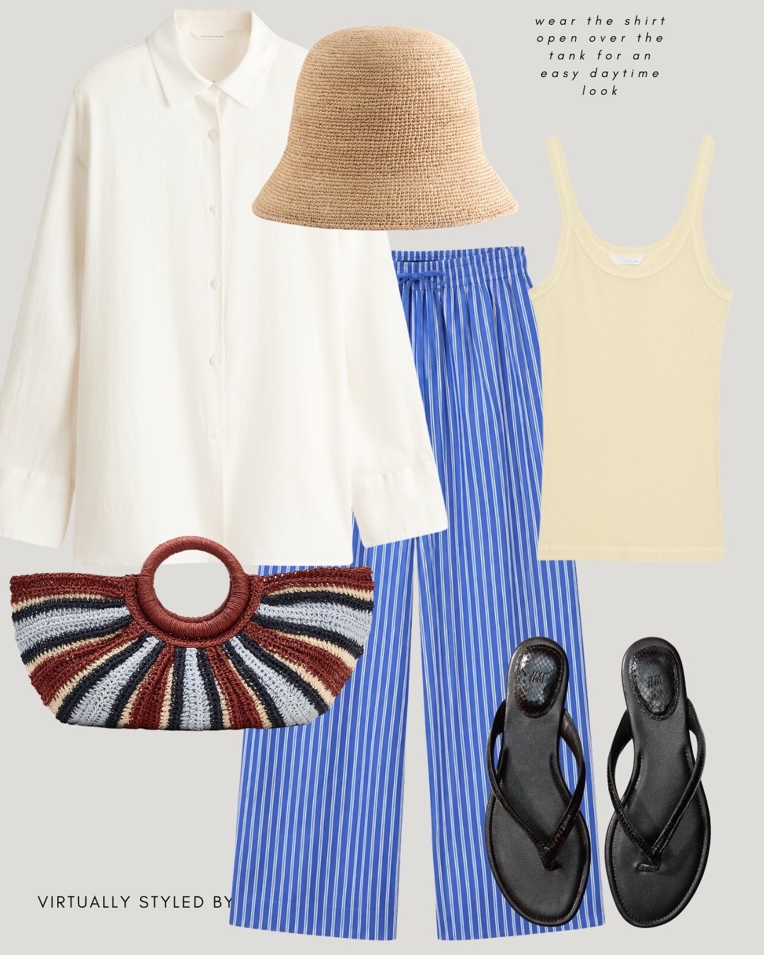 Ways to wear stripe poplin trousers for summer

#LTKsummer #LTKeurope #LTKuk
