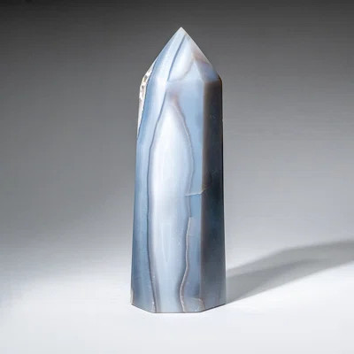 Genuine Polished Blue Agate Point from Madagascar (2.5 Lbs) | Wayfair North America