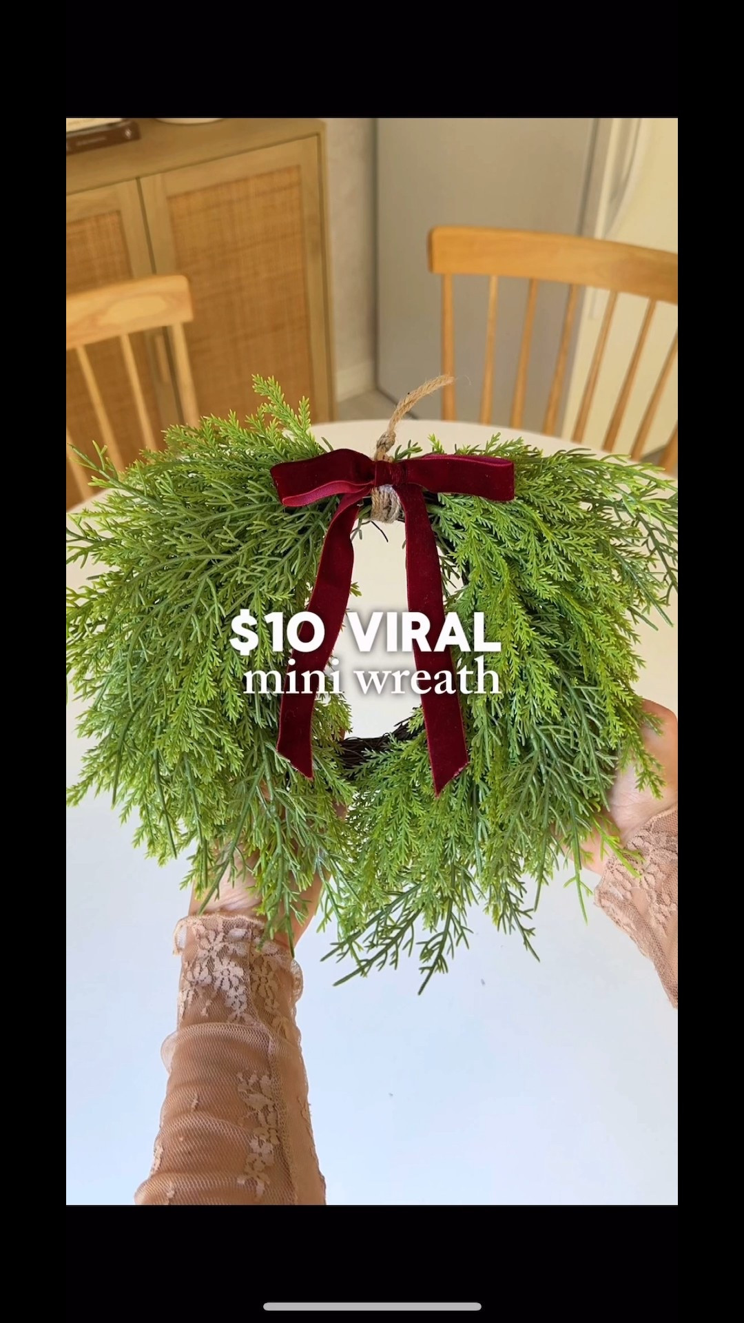 The viral wreath has come back with a white ribbon instead!! Love how full and light it is! Can be hung pretty much anywhere. I feel like it would look super cute over a piece of artwork! 

#LTKSeasonal #LTKFindsUnder50 #LTKHome