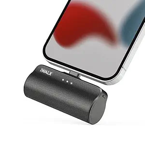 iWALK Mini Portable Charger for iPhone with Built in Cable, 3350mAh Ultra-Compact Power Bank Smal... | Amazon (US)