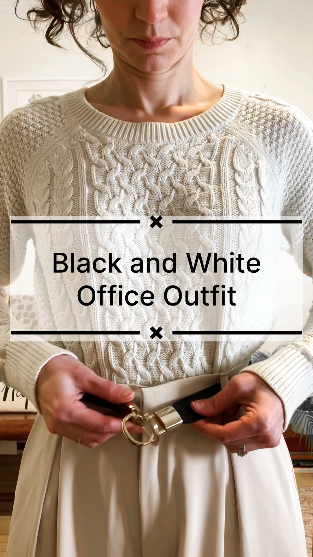 Black and white office outfit!
Sweater is old, linked similar. 
Wearing size XS short wide leg pants from Amazon, order your usual size. 
Size 6 Nine West heels, leather, order your usual size. 
Petite outfit. Office outfit. Neutral outfit. Classic outfit. Winter outfit. Chic outfit  

#LTKworkwear #LTKfindsunder50 #LTKstyletip