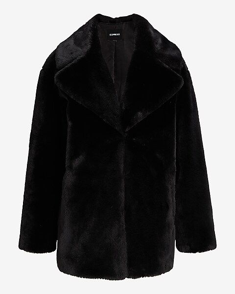 Oversized Faux Fur Coat | Express