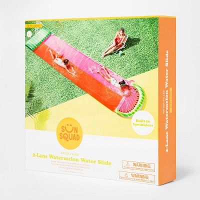 Watermelon Aqua Ramp Double Water Slide - Sun Squad™ | Target