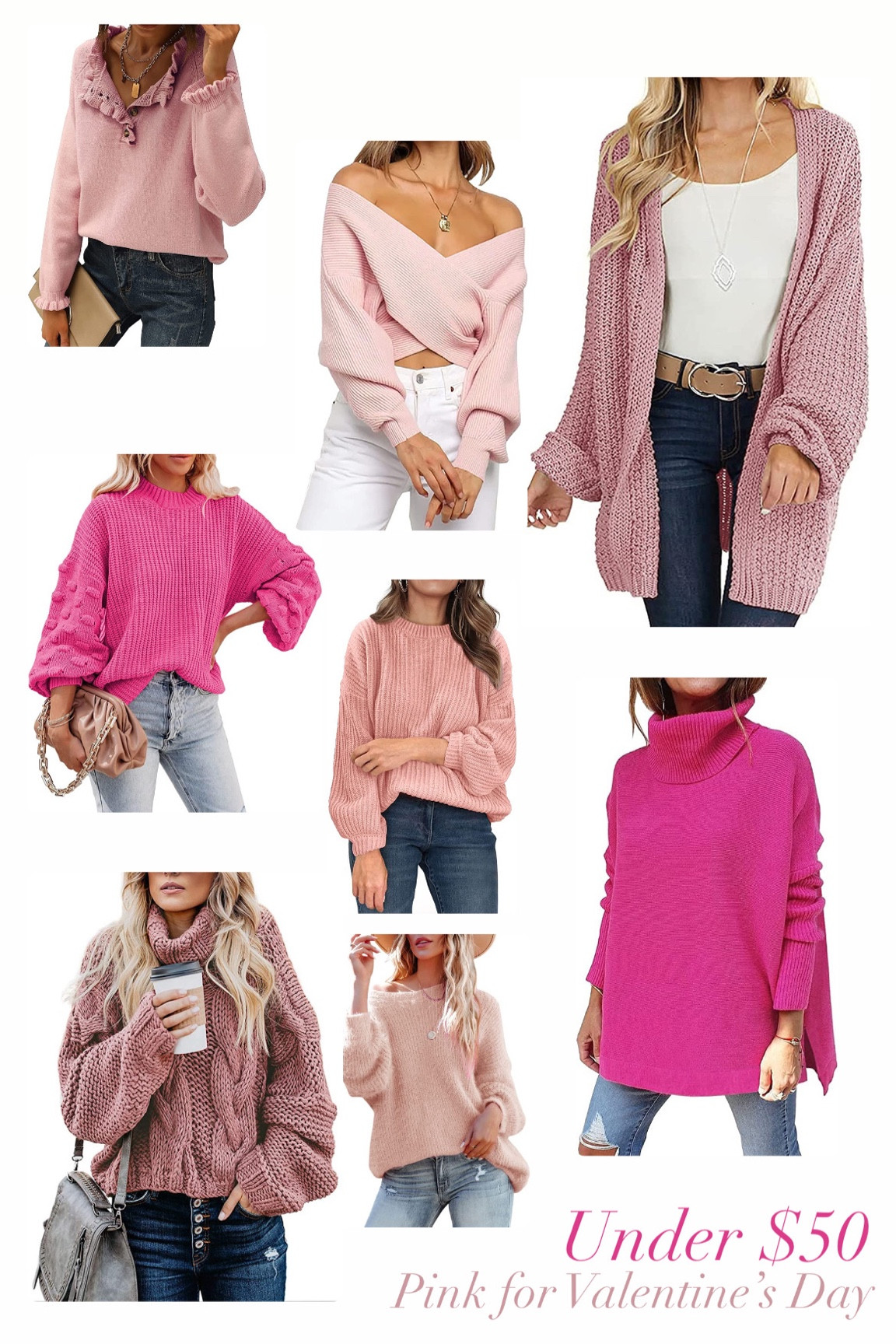 Under $50 Pink For Valentine’s Day!! 

#LTKunder50 #LTKstyletip #LTKFind