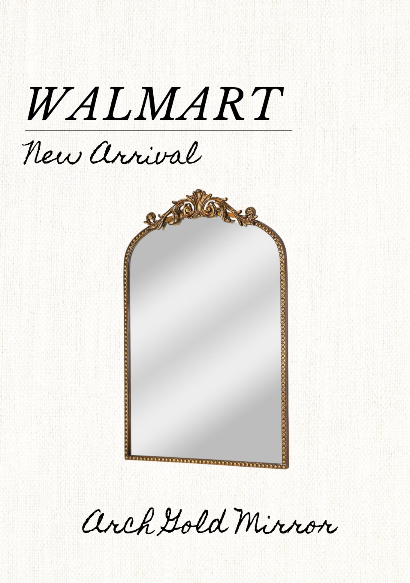 Walmart arched gold mirror

#LTKFind #LTKunder100 #LTKhome