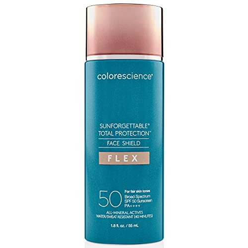 Colorescience Total Protection Face Shield Flex SPF 50, Zinc Oxide Formula, Fair, 1.8 fl. oz (Pack of 1) | Amazon (US)