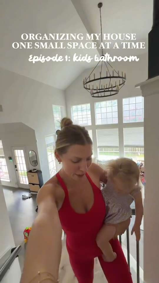 Finally organizing the girls bathroom!  

 #LTKmomlife #LTKvlog #LTKBaby