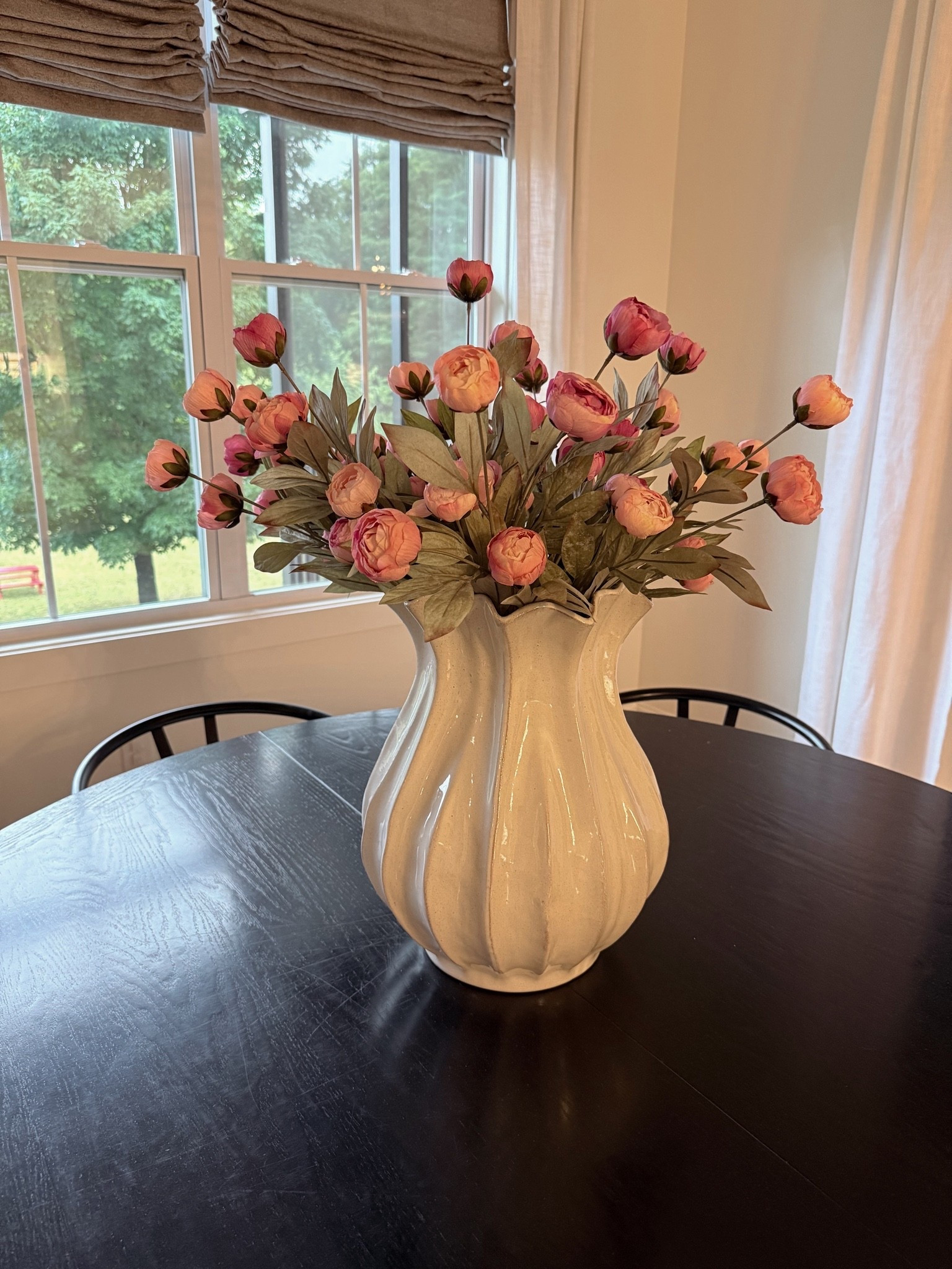 This stunning vase from @Target is even more amazing than I imagined! This is the 16” size. 

Faux peonies from @Michaels are in the “dried coral” and “dried pink” color. I got 16 stems total (8 of each) to make this look.

#LTKHome #LTKSeasonal