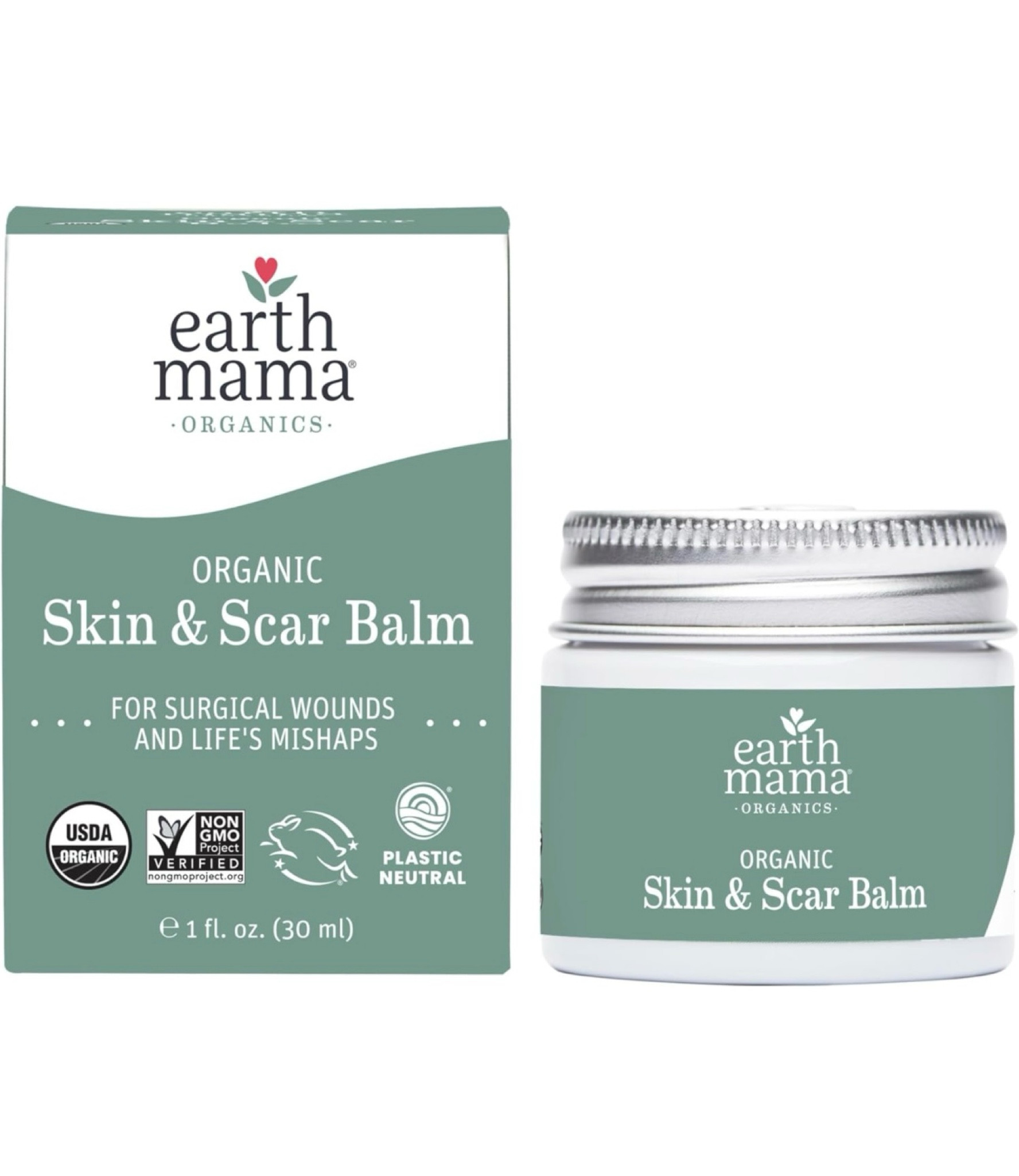 Earth Mama Organic Skin & Scar Balm |C-Section Recovery Skin Care, Pregnancy Stretch Mark Scar Cream with Organic Jojoba Oil, Tamanu Oil & Gotu Kola

#LTKBaby #LTKBump #LTKFitness