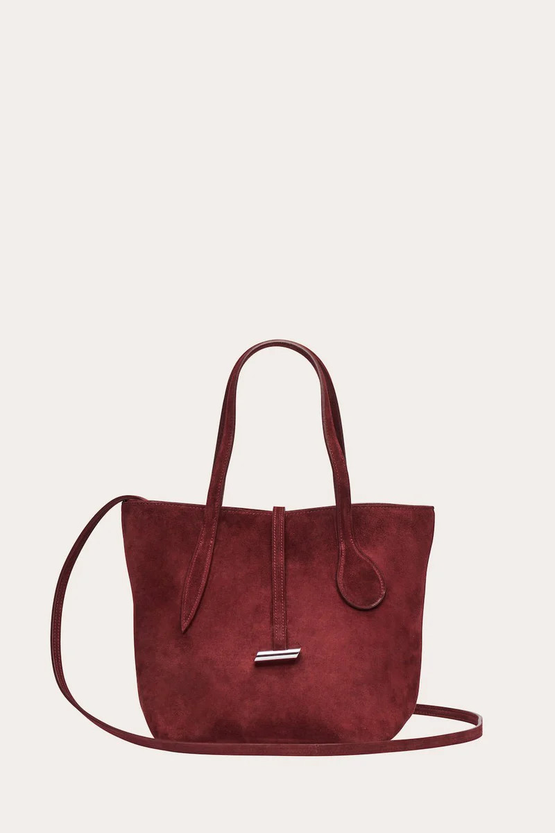 Sprout Tote Mini Barolo Suede | LITTLE LIFFNER
