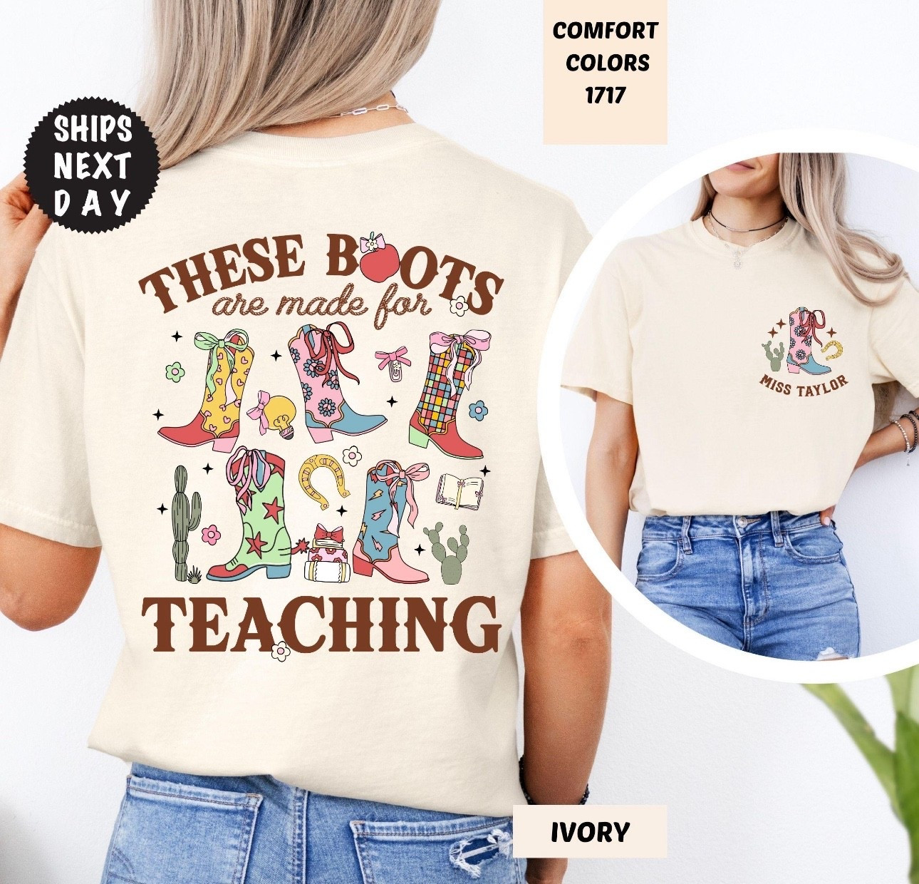 50% off 🎉

Comforts Colors These Boots Are Made For Teaching, Custom Western Teacher Shirt, Retro Teacher Life Shirt, Teacher Appreciation Gift

#LTKStyleTip #LTKSaleAlert