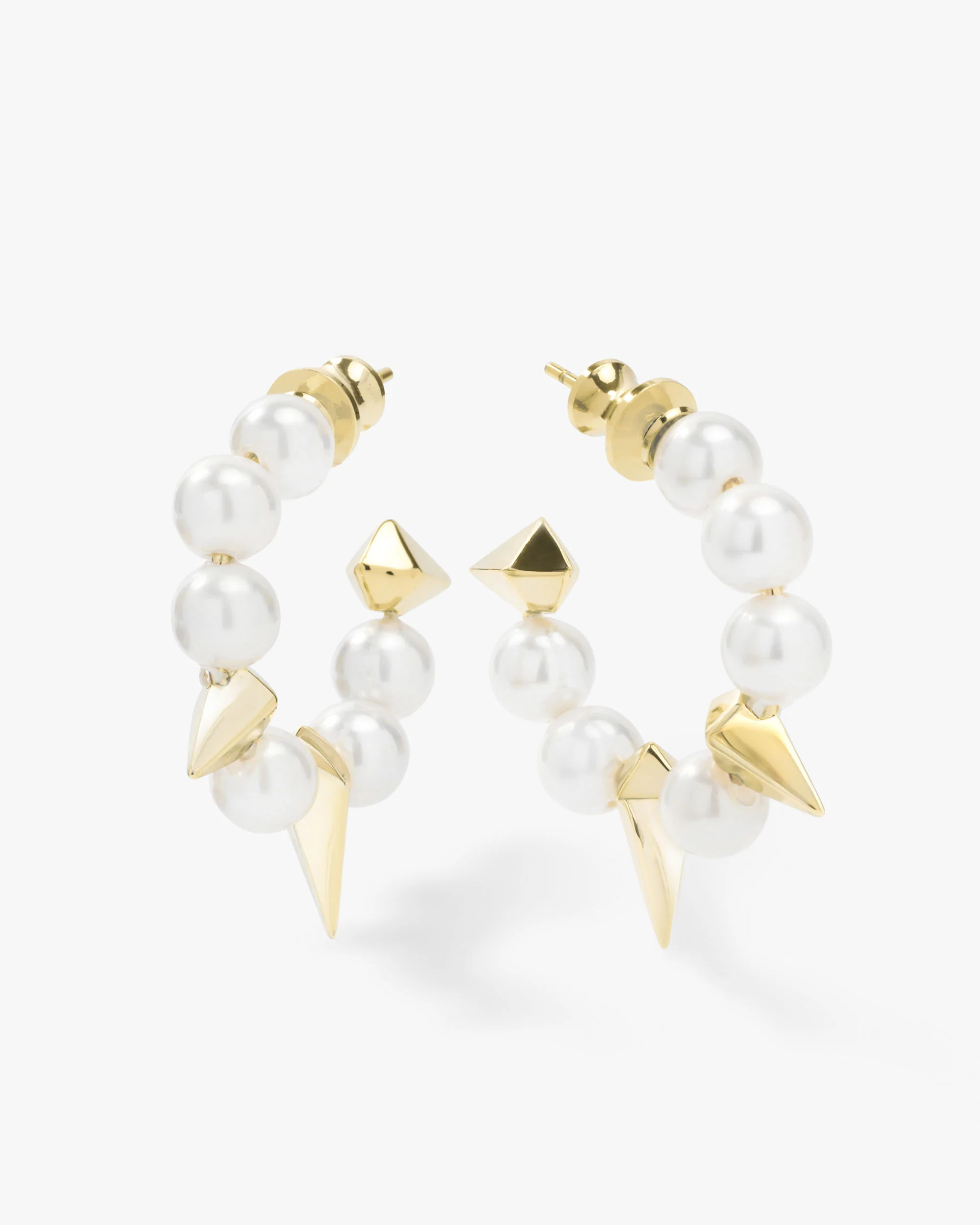 Life's a Ball Pearl Spike Hoops | Melinda Maria