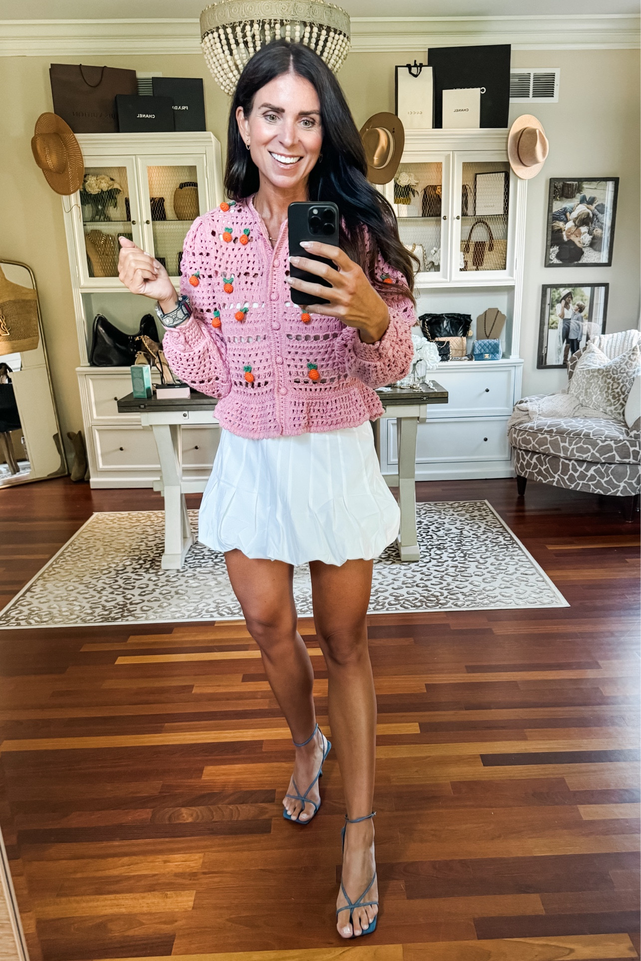 Small sweater farm rio
Small skirt runs big 

#LTKStyleTip #LTKSeasonal #LTKFindsUnder100