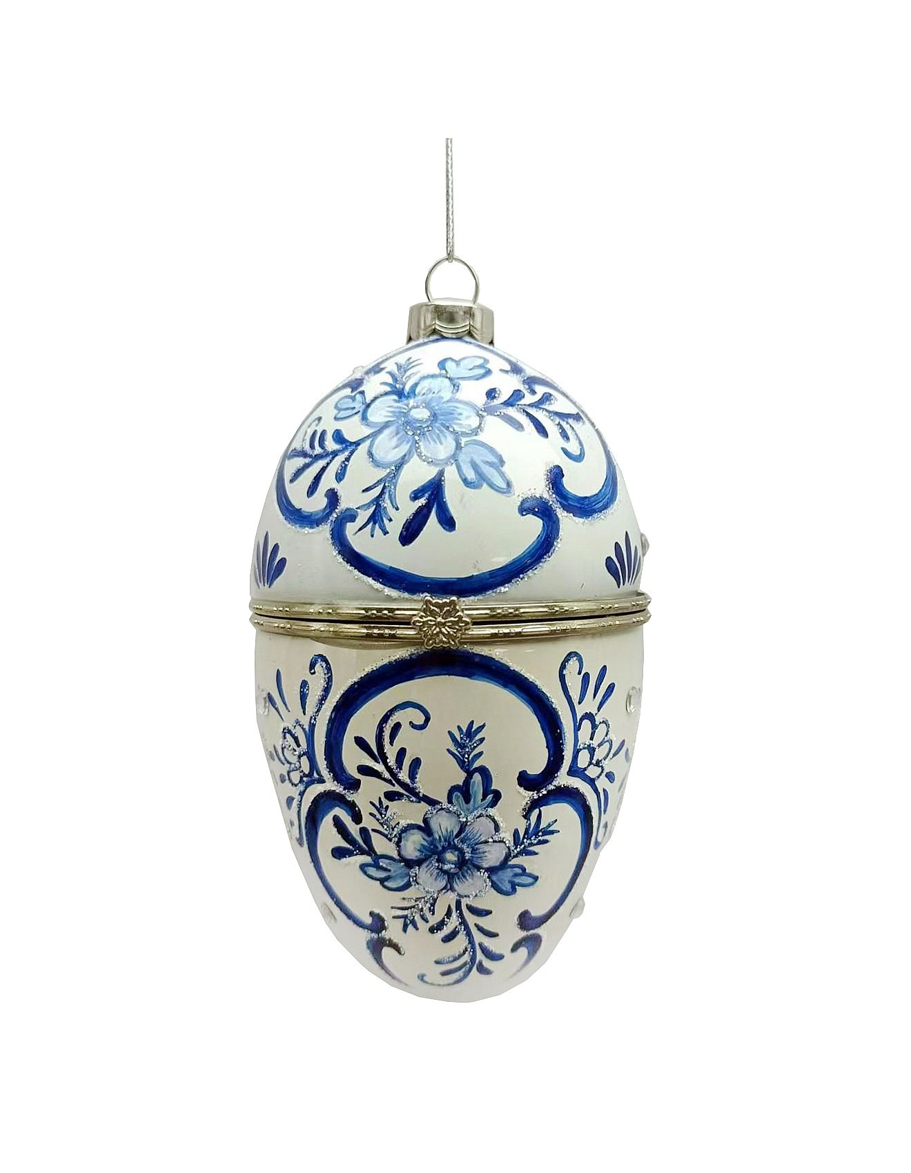 Blue Egg Shape Hinge Box | David Jones (Australia & New Zealand)