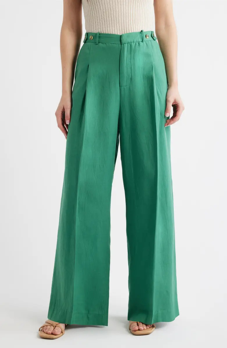 Palermo Pleated Wide Leg Pants | Nordstrom