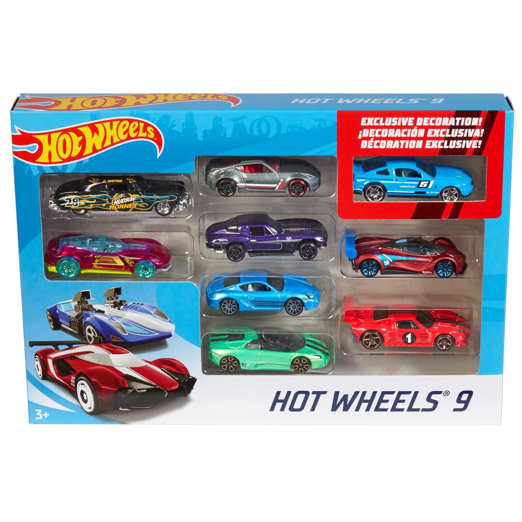 Hot Wheels 9-Car Collector Die-Cast Vehicle Gift Pack - Walmart.com | Walmart (US)