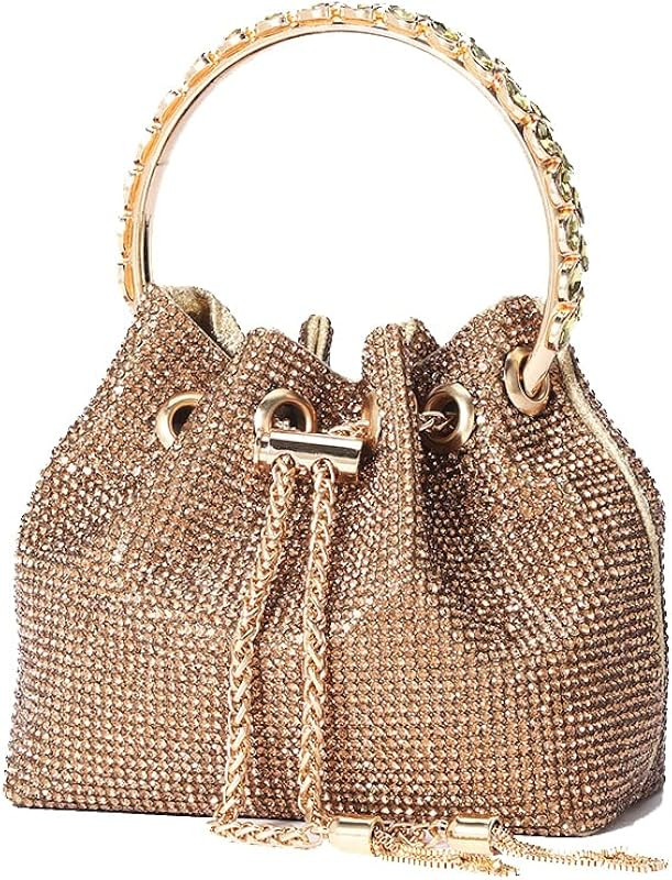 Rhinestone Bucket Bag For Women, Clutch Purse For Ladies Rhinestone Evening Party Shoulder Bag Sp... | Amazon (UK)