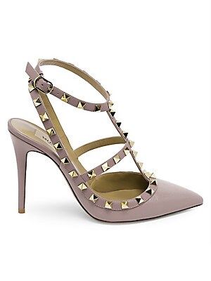 Valentino Garavani Rockstud Leather Slingback Pumps | Saks Fifth Avenue