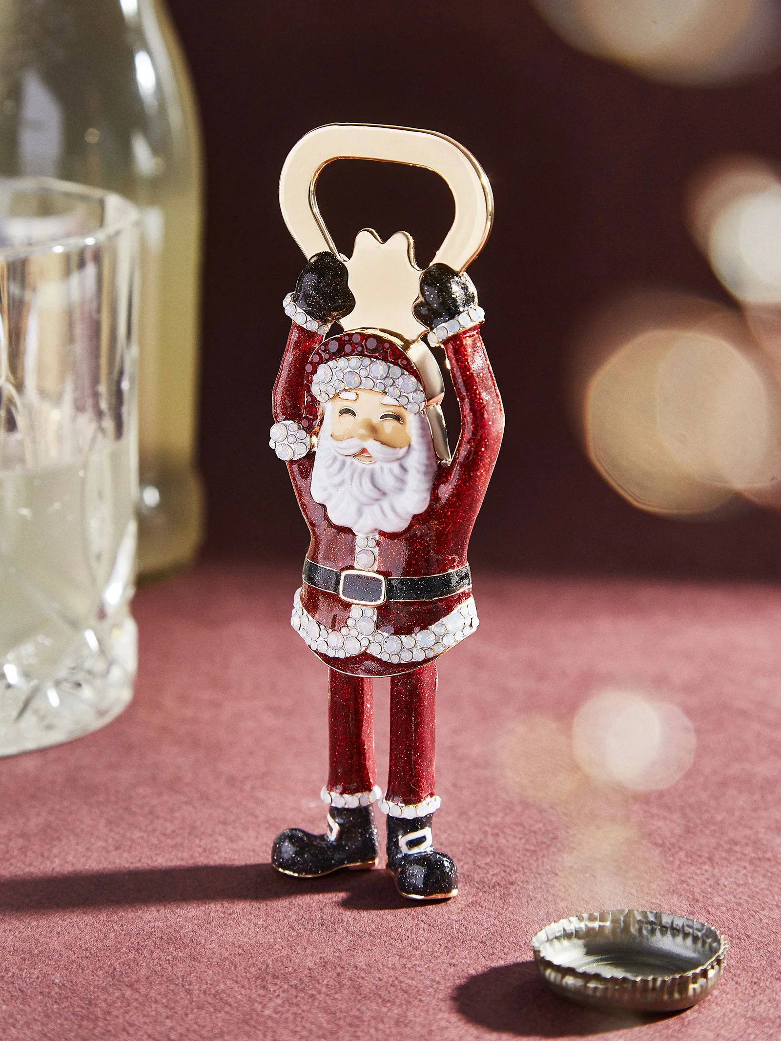 Here Comes Santa Claus Bottle Opener - Santa Claus Bottle Opener | BaubleBar (US)