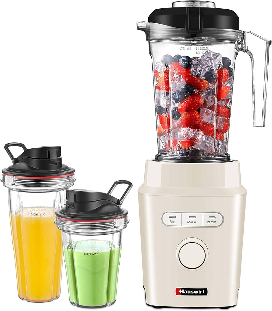 Hauswirt Smoothie Blender for Kitchen,1200W Professional Countertop Blender for Shakes and Smooth... | Amazon (US)