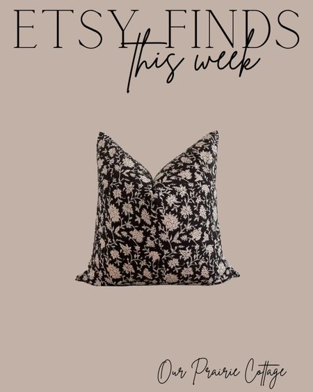 Etsy Finds - Floral pillow cover 

#LTKstyletip #LTKhome #LTKfindsunder100