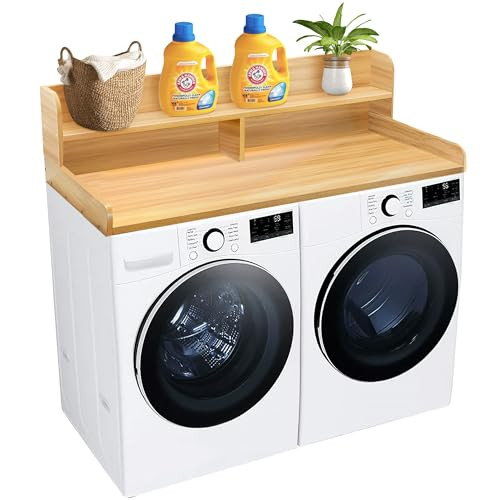 Royxen Laundry Countertop with 2-Tier Shelf Universal Fit, Washer and Dryer Countertop with Stora... | Amazon (US)