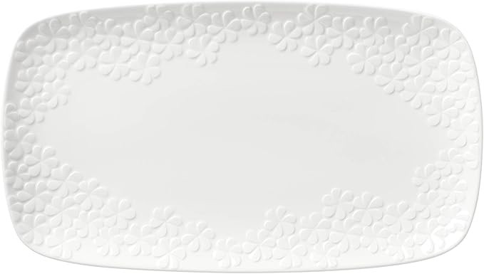 Kate Spade Blossom Lane Serving Tray, 2.30 LB, White | Amazon (US)