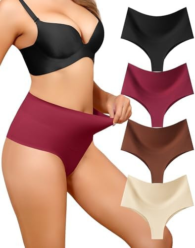 Levao High-Waist Thong Shapewear for Women – Tummy Control Seamless Brazilian Panties, No Show,... | Amazon (US)